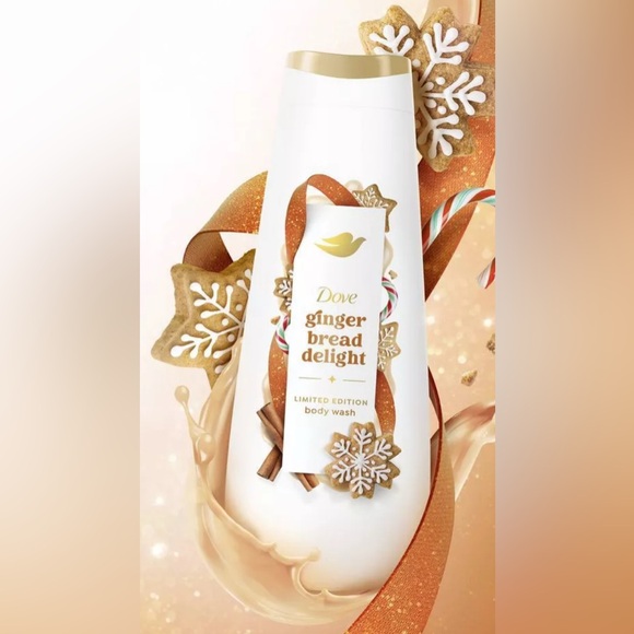 Dove Holiday Treats Limited Edition Gingerbread Delight Body Wash 20 Oz Bottle - Picture 1 of 7